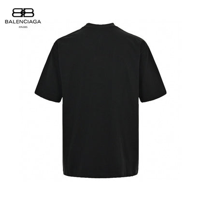 Balenciaga Cd Graphic T-shirt - Black Unisex Streetwear Limited Edition - <span>This Balenciaga t-shirt features a unique CD graphic with 'Happy Valentine' text on the chest.