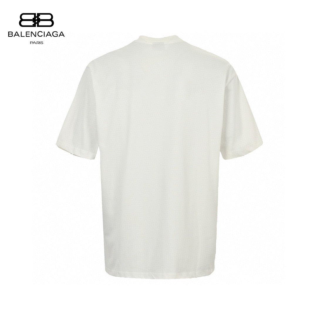 Camiseta blanca con gráfico CD de Balenciaga