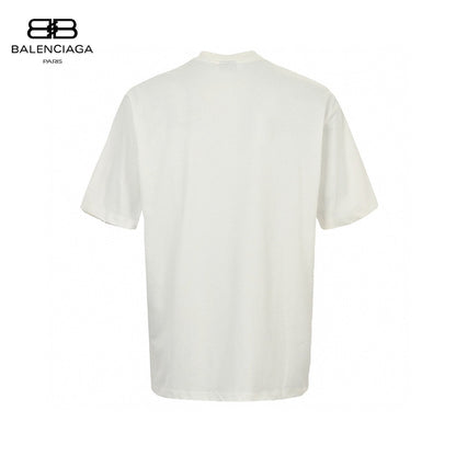 Camiseta blanca con gráfico CD de Balenciaga