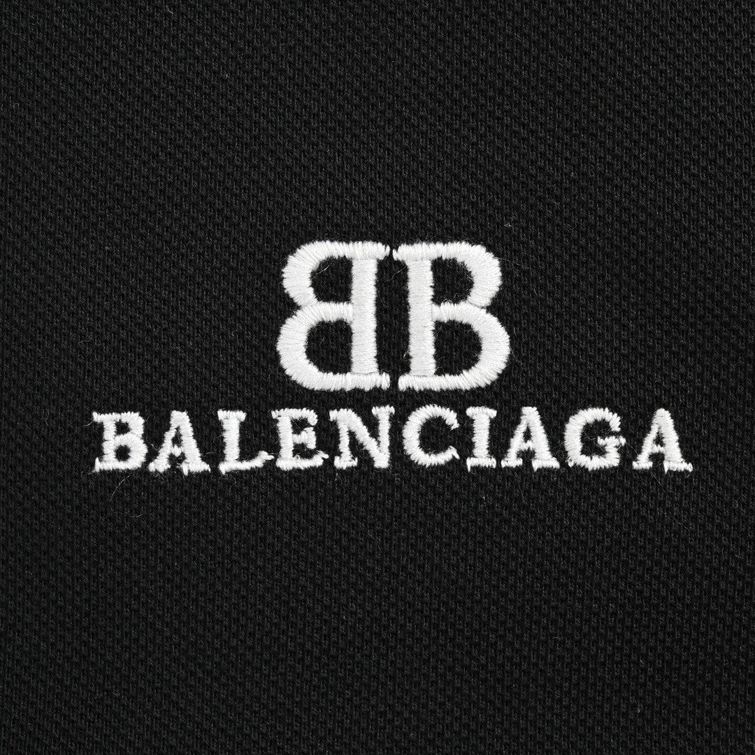 Polo Balenciaga Classic Logo (Negro)