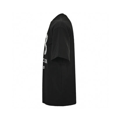 Balenciaga Cracked 'bb' Logo T-shirt (black) Unisex Streetwear Limited Edition - The Balenciaga Cracked 'BB' Logo T-Shirt in black is a standout piece that effortlessly combines