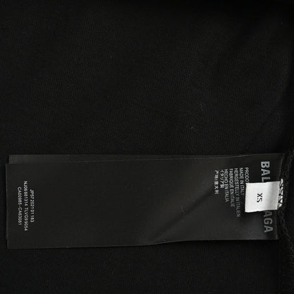 Camiseta Balenciaga con logo agrietado (negra)