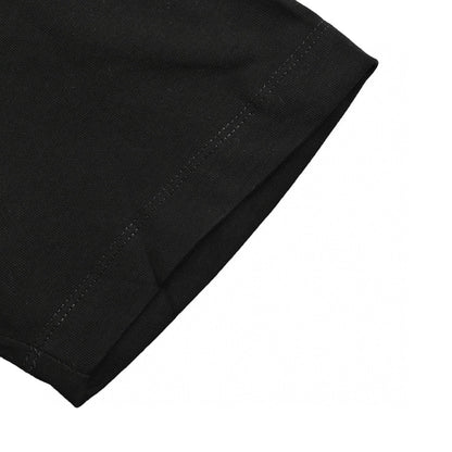 Camiseta Balenciaga con logo de cristal en negro