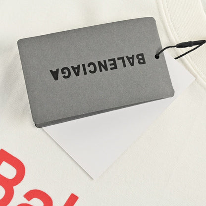 Camiseta del equipo de diseño de Balenciaga (blanca)