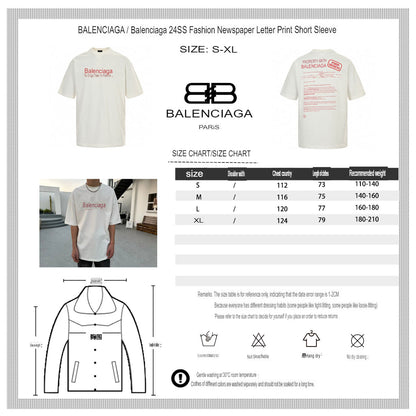 Camiseta del equipo de diseño de Balenciaga (blanca)