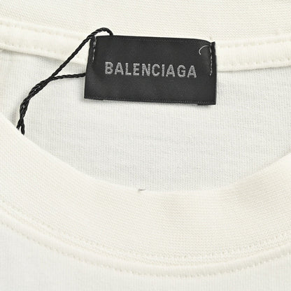 Camiseta del equipo de diseño de Balenciaga (blanca)