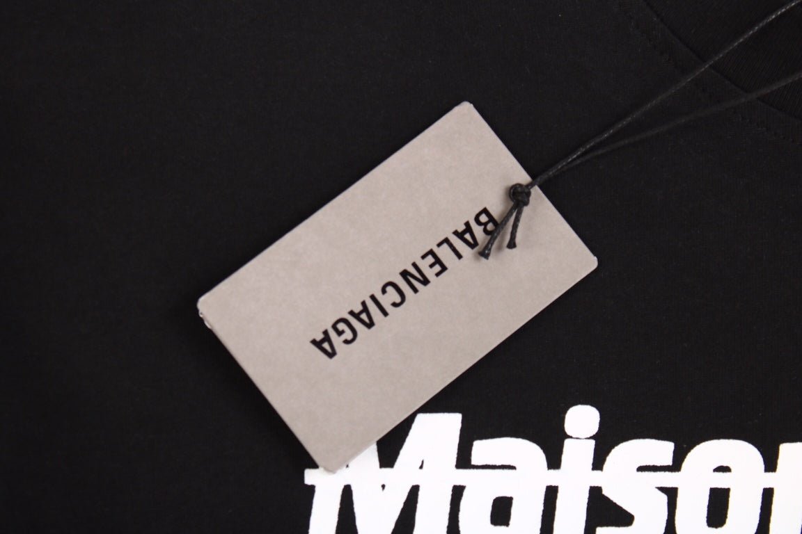 BALENCIAGA Designer Names T-shirt - Black Unisex Streetwear Limited Edition - The BALENCIAGA DESIGNER NAMES T-SHIRT BLACK - REPLICA is a bold tribute to high-fashion heritage