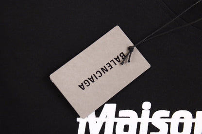 BALENCIAGA Designer Names T-shirt - Black Unisex Streetwear Limited Edition - The BALENCIAGA DESIGNER NAMES T-SHIRT BLACK - REPLICA is a bold tribute to high-fashion heritage