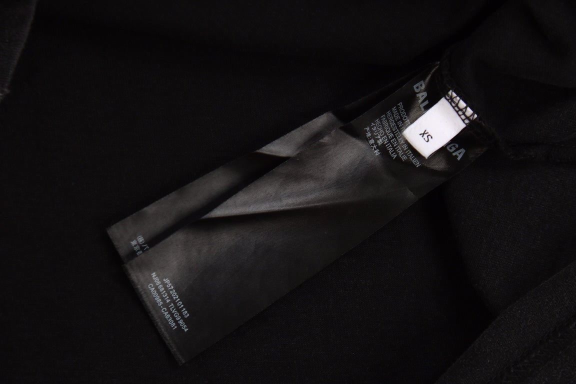 Camiseta gráfica Balenciaga Devil's Eiffel Tower negra