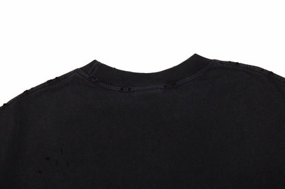 BALENCIAGA Devil's Eiffel Tower Graphic T-shirt - Black Unisex Streetwear Limited Edition - The BALENCIAGA DEVIL'S EIFFEL TOWER GRAPHIC T-SHIRT BLACK - REPLICA combines luxury fashion with a