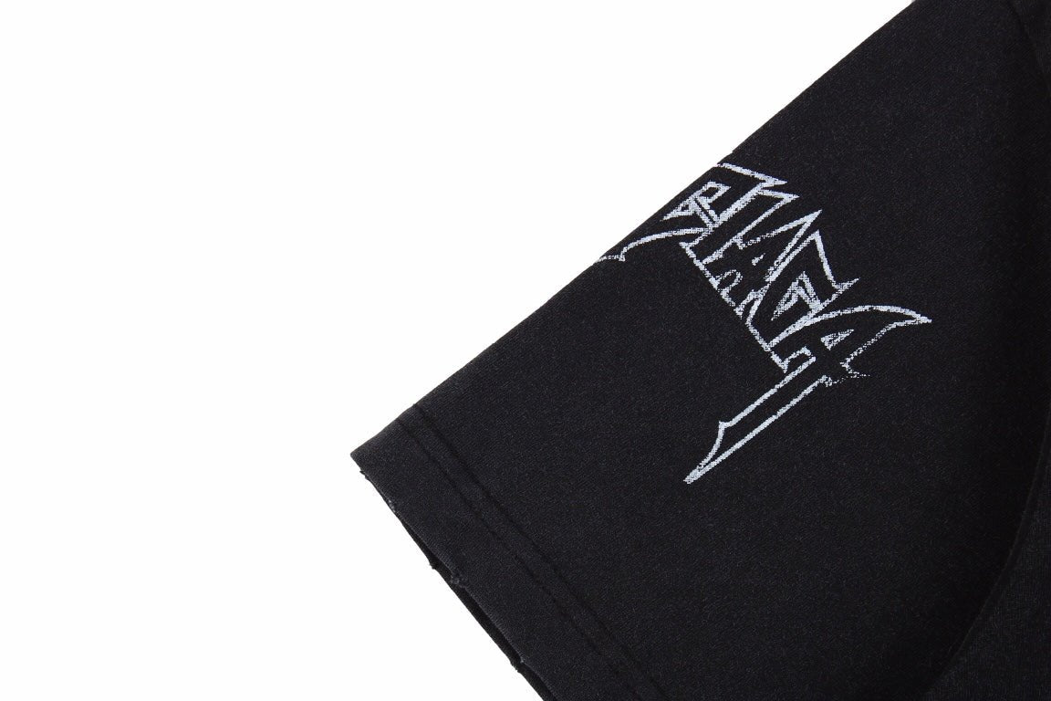 Camiseta gráfica Balenciaga Devil's Eiffel Tower negra