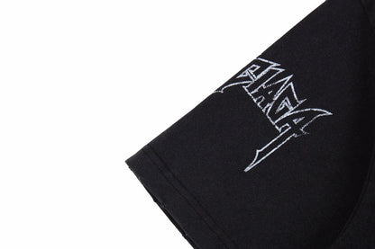 Camiseta gráfica Balenciaga Devil's Eiffel Tower negra