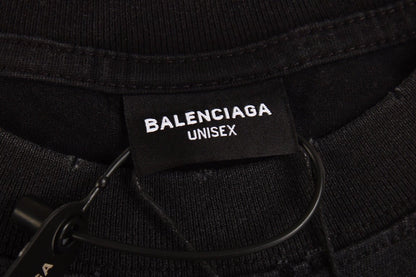 Camiseta gráfica Balenciaga Devil's Eiffel Tower negra