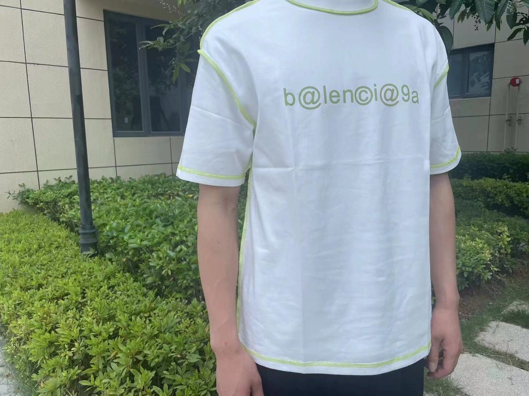 Camiseta con el logo de la era digital de Balenciaga