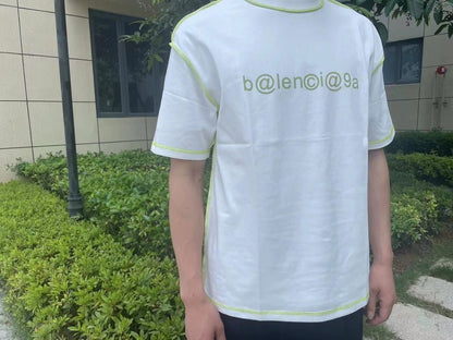 Camiseta con el logo de la era digital de Balenciaga