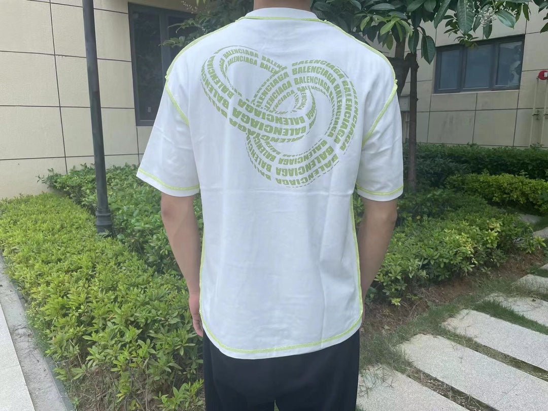 Camiseta con el logo de la era digital de Balenciaga