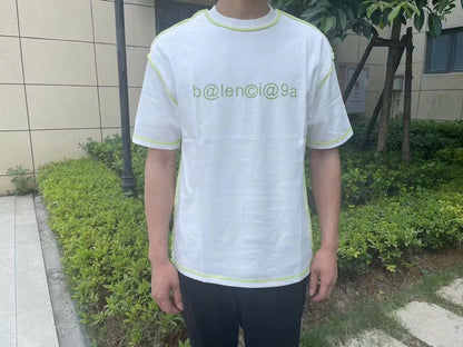 Camiseta con el logo de la era digital de Balenciaga
