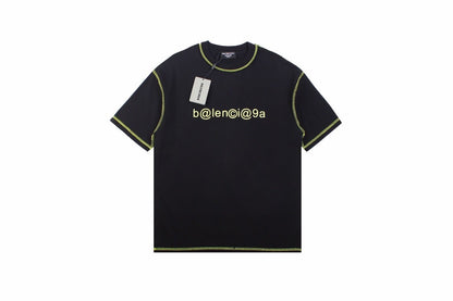 Balenciaga Digital Age Logo T-shirt - - Black Unisex Streetwear Limited Edition - This black version of the Balenciaga Digital Age t-shirt features the clever 'b@lenci@9a' email-style logo