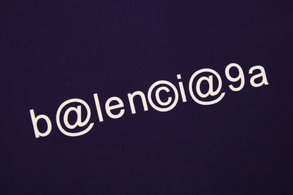 Balenciaga Digital Age Logo T-shirt - - Black Unisex Streetwear Limited Edition - This black version of the Balenciaga Digital Age t-shirt features the clever 'b@lenci@9a' email-style logo