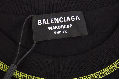 Camiseta Balenciaga Digital Age Logo - Negra