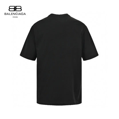 Balenciaga Distorted Logo T-shirt - Black Unisex Streetwear Limited Edition - <span>This Balenciaga t-shirt features a bold and unique distorted logo print in a playful, artistic