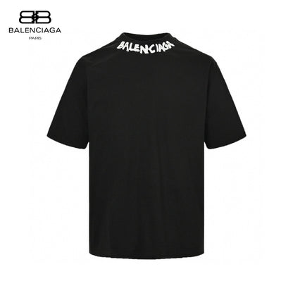 Balenciaga Distorted Logo T-shirt (black) Unisex Streetwear Limited Edition - The Balenciaga Distorted Logo T-Shirt in black is a sleek and stylish addition to any
