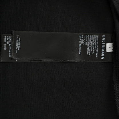 Camiseta Balenciaga con logo distorsionado (negra)