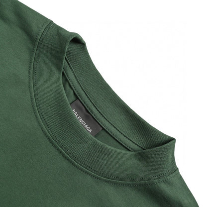 Camiseta Balenciaga con logo distorsionado (Verde)