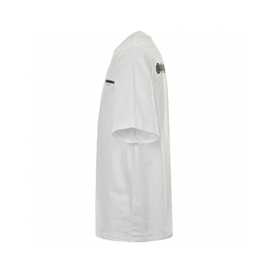Balenciaga Distorted Logo T-shirt (white) Unisex Streetwear Limited Edition - The Balenciaga Distorted Logo T-Shirt in white is a minimalist yet distinctive piece that epitomizes