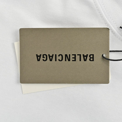 Camiseta Balenciaga con logo distorsionado (blanca)