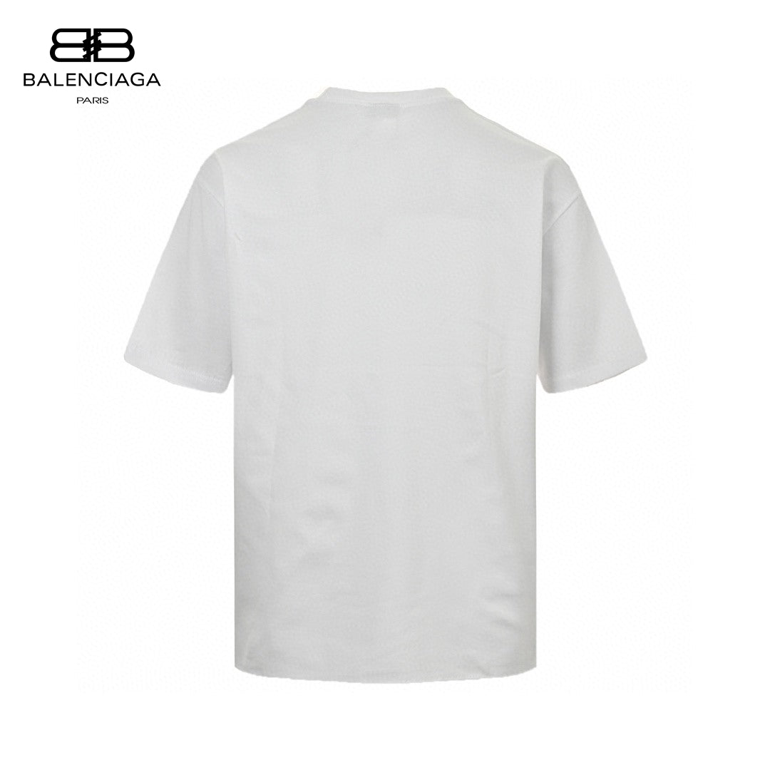 Balenciaga Distorted Logo T-shirt (white) Unisex Streetwear Limited Edition - The Balenciaga Distorted Logo T-Shirt in white is a minimalist yet distinctive piece that epitomizes