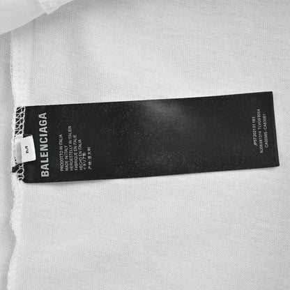 Camiseta Balenciaga con logo distorsionado (blanca)