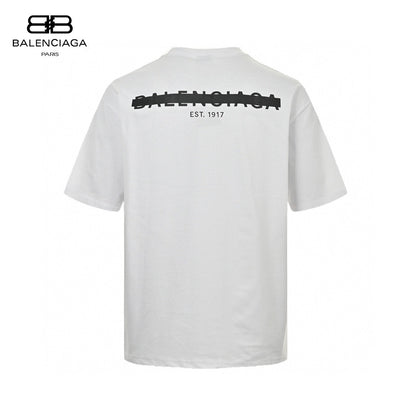 Balenciaga Distorted Logo T-shirt (white) Unisex Streetwear Limited Edition - The Balenciaga Distorted Logo T-Shirt in white is a minimalist yet distinctive piece that epitomizes