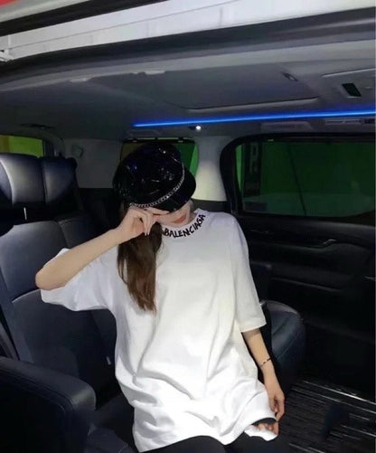 Balenciaga Distorted Logo T-shirt (white) Unisex Streetwear Limited Edition - The Balenciaga Distorted Logo T-Shirt in white is a minimalist yet distinctive piece that epitomizes