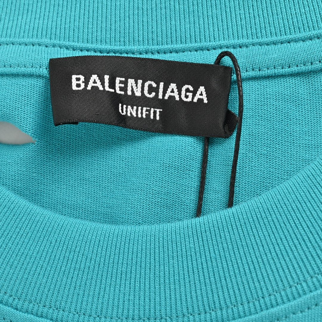 Camiseta con logo desgastado de Balenciaga