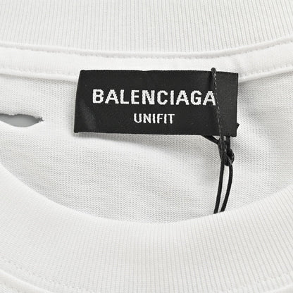 Camiseta con logo desgastado de Balenciaga