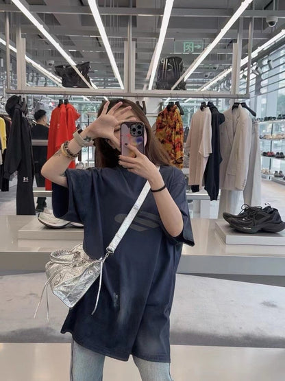 T-shirt Balenciaga à logo délavé