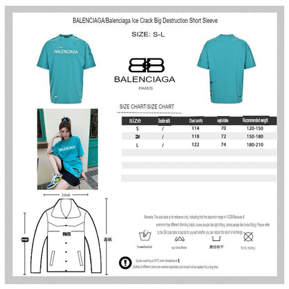 Camiseta con logo desgastado de Balenciaga