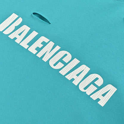 Camiseta con logo desgastado de Balenciaga
