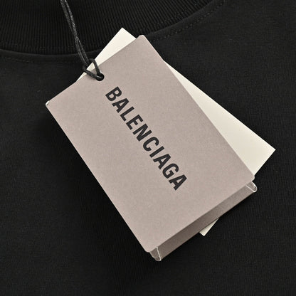 Camiseta con logo desgastado de Balenciaga