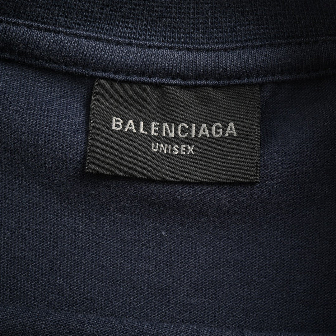T-shirt Balenciaga à logo délavé