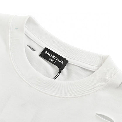 Camiseta con logo desgastado de Balenciaga