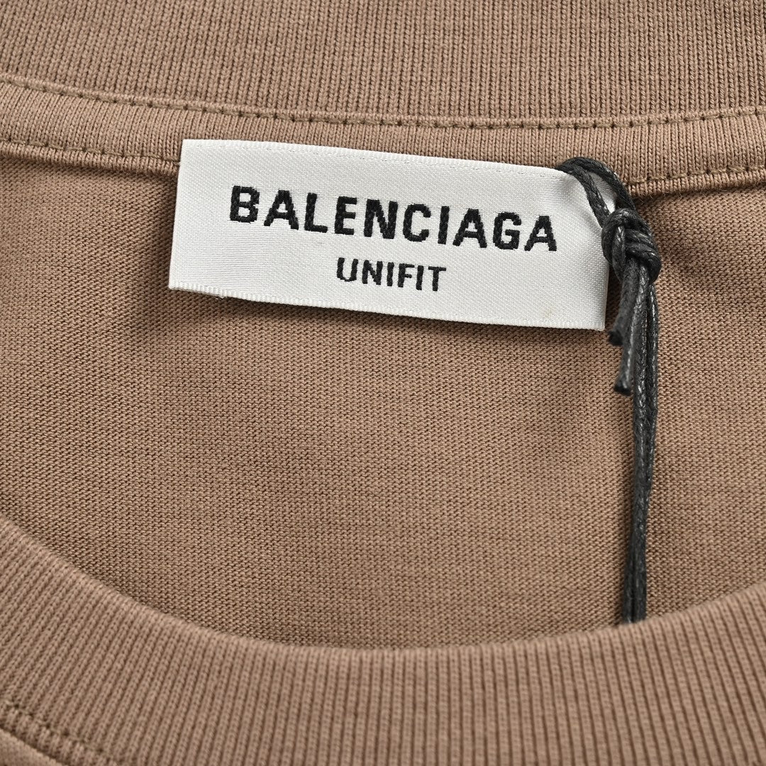 Camiseta con logo desgastado de Balenciaga