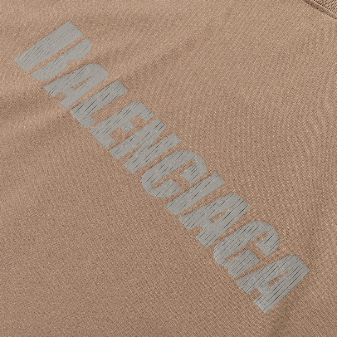 Camiseta con logo desgastado de Balenciaga