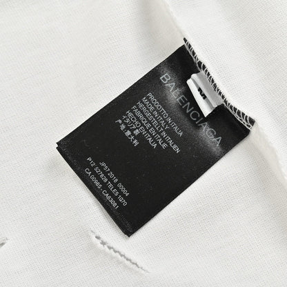 Camiseta con logo desgastado de Balenciaga