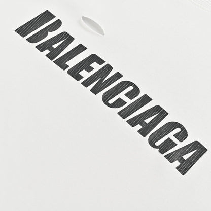 Camiseta con logo desgastado de Balenciaga
