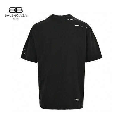 Camiseta con logo desgastado de Balenciaga