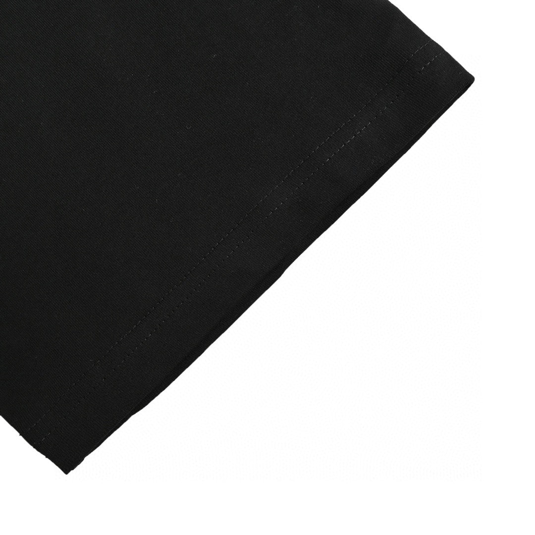 Camiseta Balenciaga con logo desgastado en negro