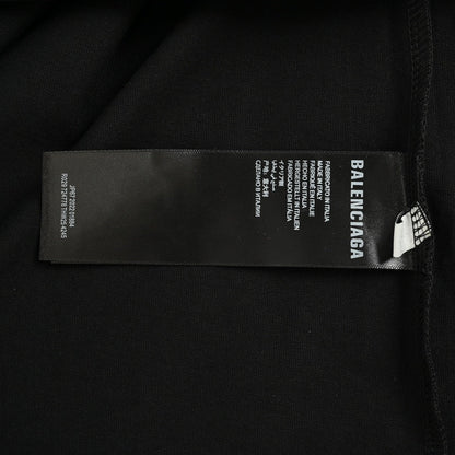 Camiseta Balenciaga con logo desgastado en negro