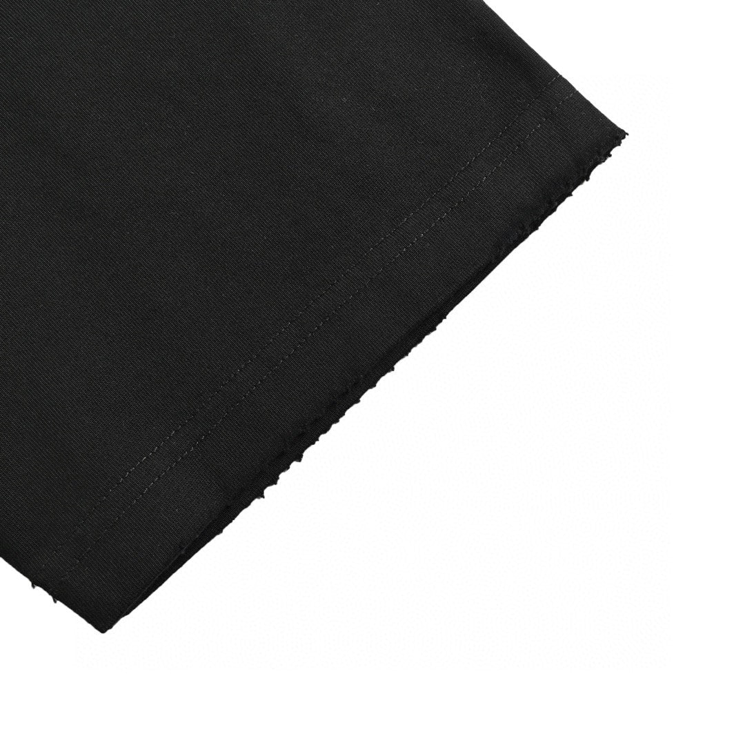 Camiseta Balenciaga con logo desgastado en negro